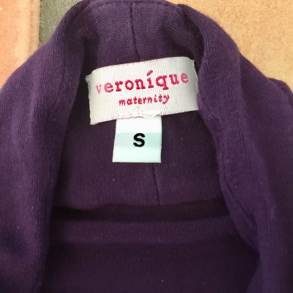 Veronique Maternity SS rayon twistknot Dress Small - Picture 4 of 5